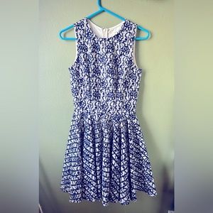 Maison Jules Floral and Lace party dress -NWOT